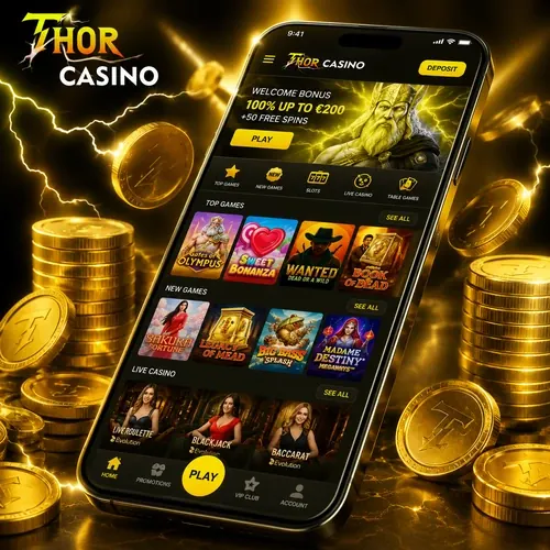 Thor Casino version mobile responsive sur smartphone