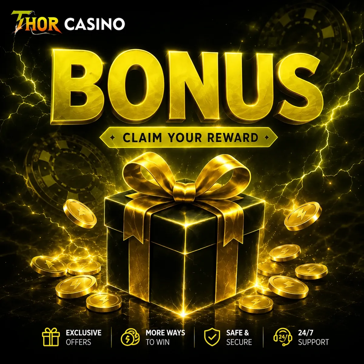 Bonus de bienvenue Thor Casino avec détail des offres de dépôt