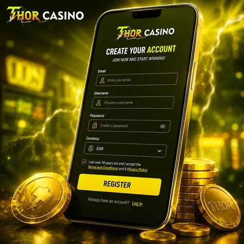 Formulaire d'inscription Thor Casino étape par étape